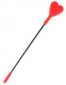 Silicone Heart Red Crop 28"
